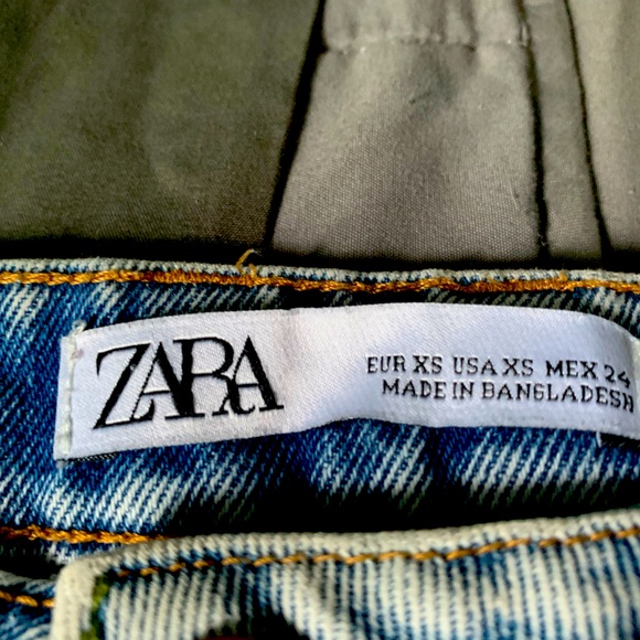 Zara acid wash denim skirt - Picture 3 of 5